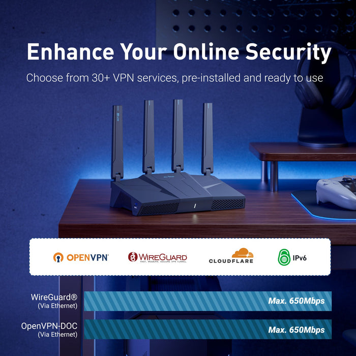 Flint 3e (GL-BE6500) Dual-band Wi-Fi 7 Home Router