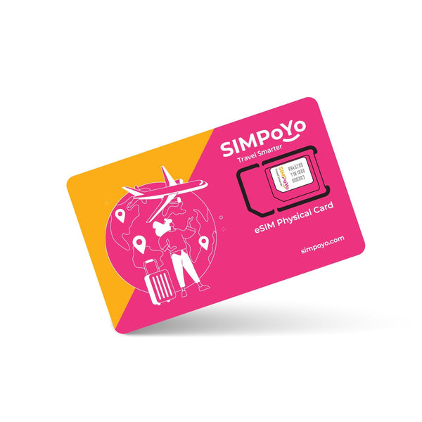 SIMPoYo Physical eSIM Card|Data Only