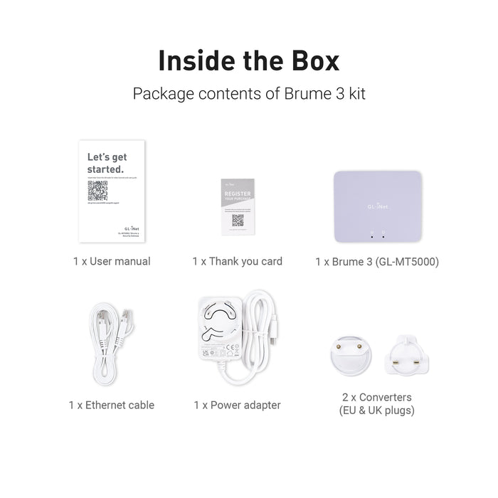 Brume 3 (GL-MT5000) High-Speed VPN Security Gateway